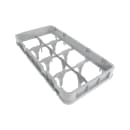 Cambro 8HE1151 Full Drop Camrack Extender - Half Size, 8 Compartment, Soft Gray thumbnail 2