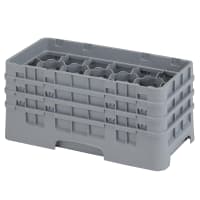 Cambro 8HS638416 Camrack Glass Rack - Half Size, (3)Extenders, 8 Compartments, Cranberry thumbnail 2