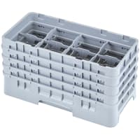 Cambro 8HS800186 Camrack Glass Rack - Half Size, (4)Extenders, 8 Compartments, Navy Blue thumbnail 2