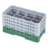 Cambro 8HS800416 Camrack Glass Rack - Half Size, (4)Extenders, 8 Compartments, Cranberry thumbnail 3