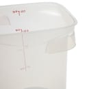 Cambro 8RFSPROPP190 8 qt CamRound® FreshPro Round Storage Container - Polypropylene, Translucent thumbnail 3
