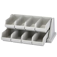 Cambro 8RS8110 Condiment Organizer w/ (8) Bins - Black thumbnail 6