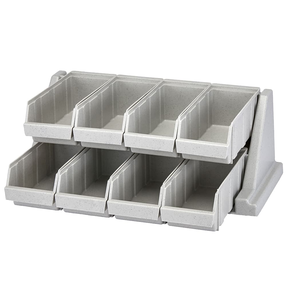 Cambro 8RS8480 Condiment Organizer w/ (8) Bins - Gray