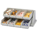 Cambro 8RS8480 Condiment Organizer w/ (8) Bins - Gray thumbnail 4