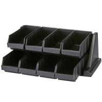 Cambro 8RS8480 Condiment Organizer w/ (8) Bins - Gray thumbnail 5