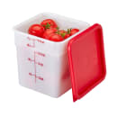 Cambro 8SFSP148 8 qt Square Food Storage Container - CamSquare®, Natural White thumbnail 3