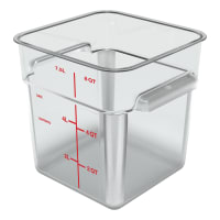 Cambro 8SFSPP190 8 qt Square Food Storage Container - CamSquare®, Translucent thumbnail 11