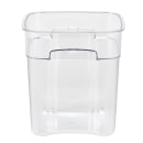 Cambro 8SFSPROCW135 8 qt FreshPro Square Food Storage Container - CamSquare®, Polycarbonate, Red Graduation thumbnail 3