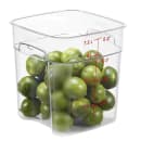 Cambro 8SFSPROCW135 8 qt FreshPro Square Food Storage Container - CamSquare®, Polycarbonate, Red Graduation thumbnail 6