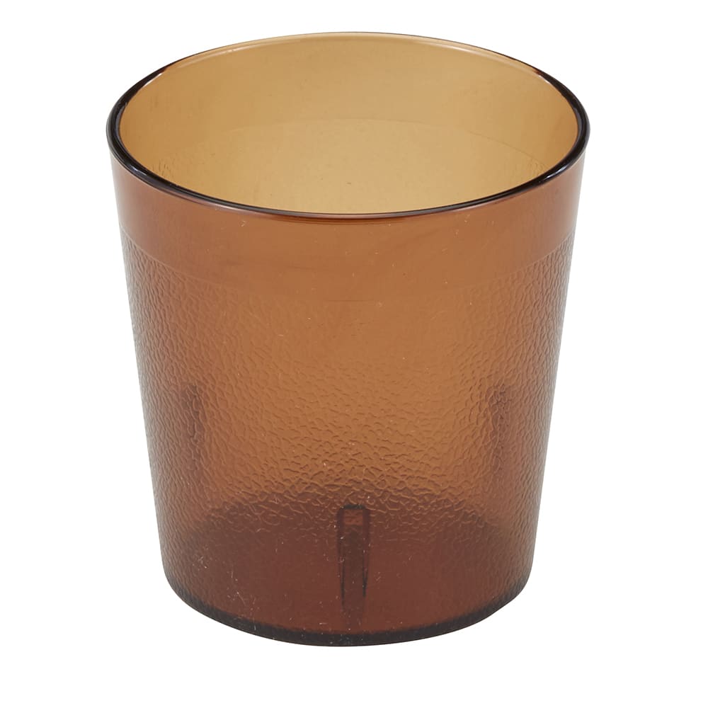 Cambro 900P2153 9 7/10 oz Amber Textured Plastic Tumbler