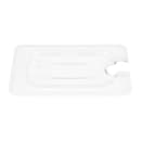Cambro 90CWCN135 Camwear Food Pan Cover - 1/9 Size, Flat, Notched, Clear thumbnail 2