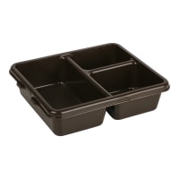 Cambro 9113CP161 Plastic Meal Delivery Tray w/ (3) Compartments, 8 7/8" x 10 11/16", Tan thumbnail 3