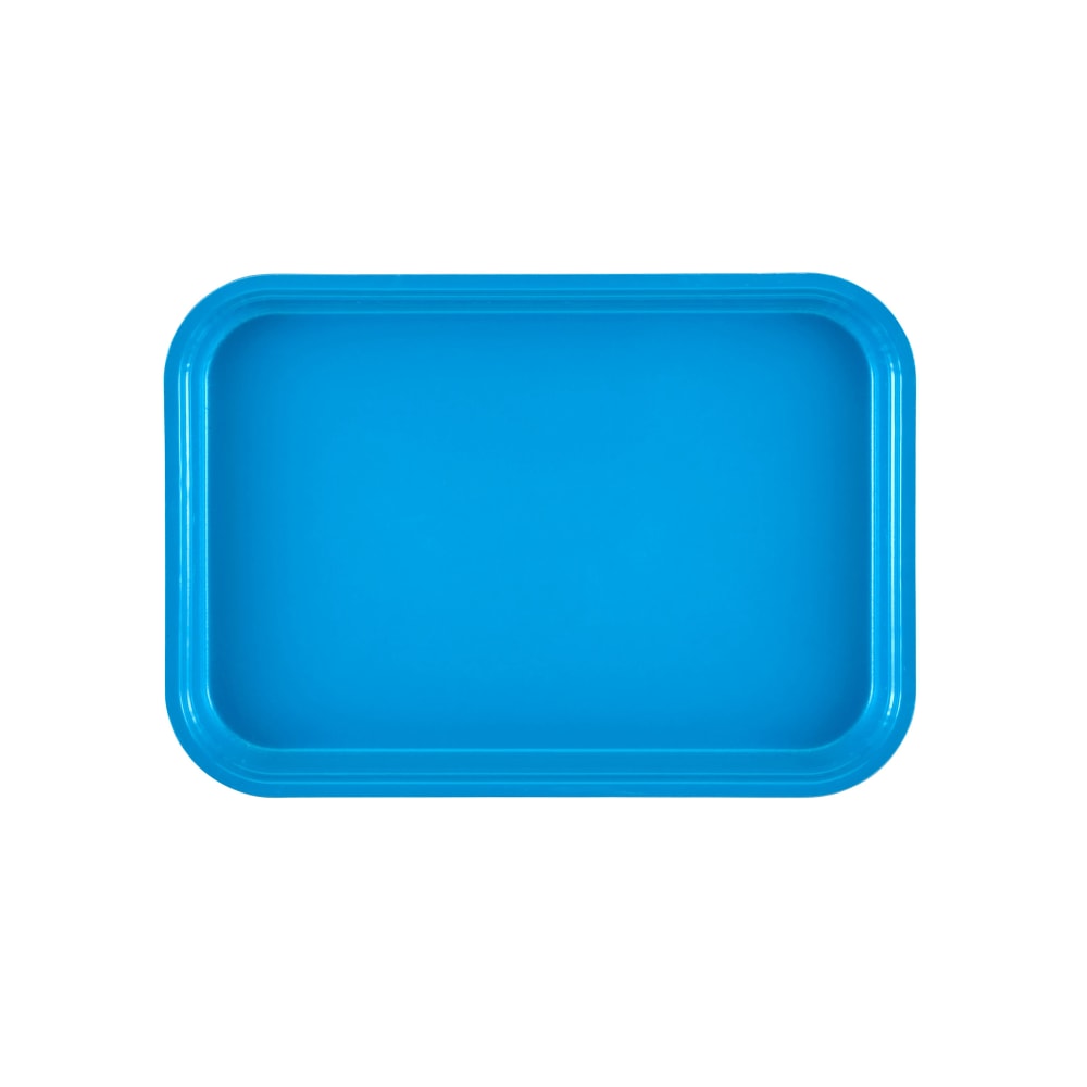 Cambro 913MT142 Rectangular Market Display Tray - 8 7/8" x 12 3/4" x 1", Blue