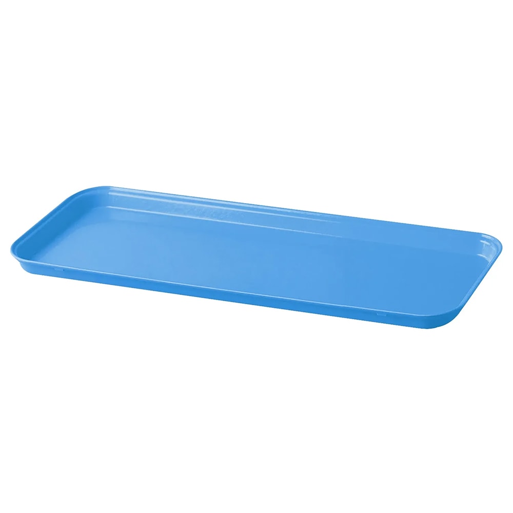 Cambro 918MT142 Rectangular Market Display Tray - 8 11/16" x 18" x 13/16", Blue