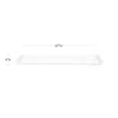 Cambro 926MT148 Rectangular Market Display Tray - 9" x 25 9/16" x 1", White thumbnail 2