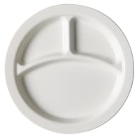 Cambro 93CW133 9" Round Plastic Dinner Plate, Beige thumbnail 2