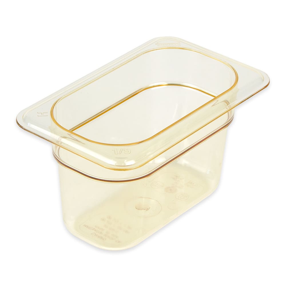 Cambro 94HP150 4"D Ninth Size High Temp Food Pan - Non-Stick