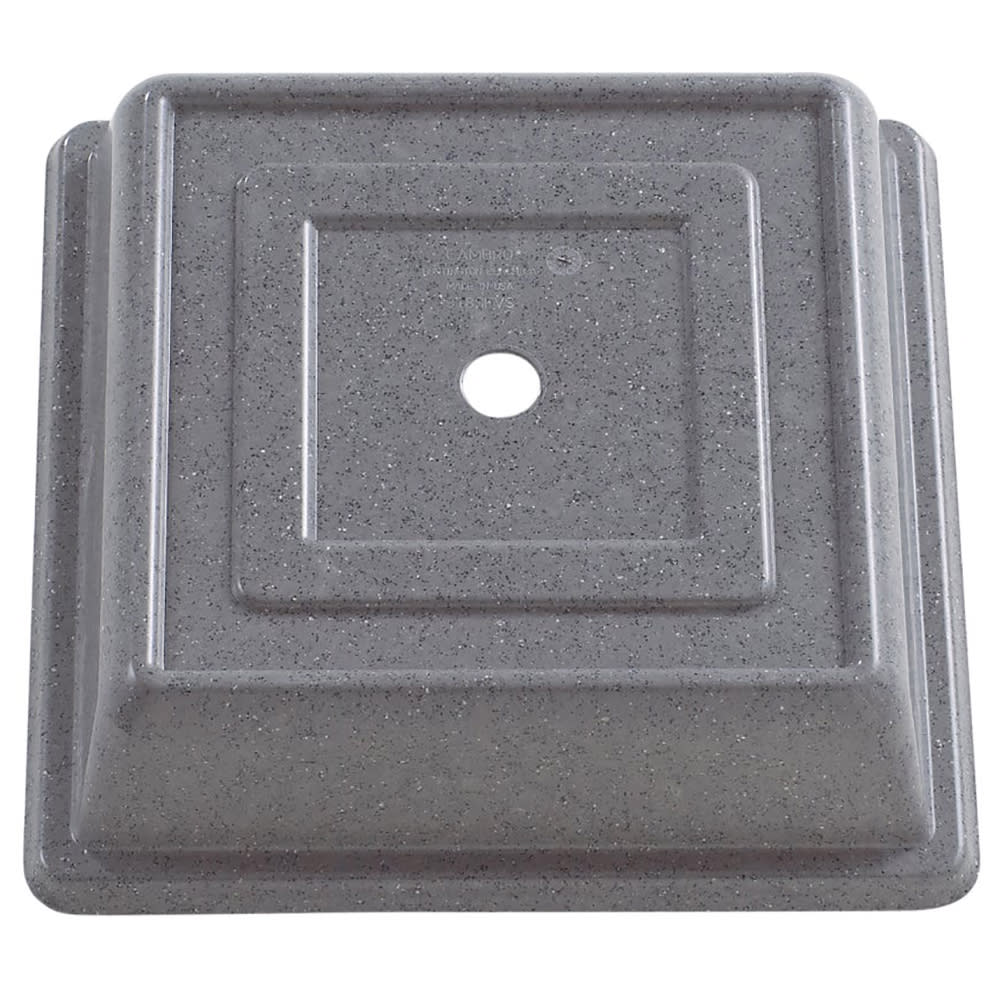 Cambro 978SFVS191 10" Square Versa Plate Cover - 9 7/8" Oneida Sant' Andrea, Granite Gray