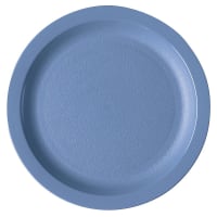 Cambro 9CWNR110 9" Round Plastic Dinner Plate, Black thumbnail 2