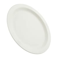 Cambro 9CWNR110 9" Round Plastic Dinner Plate, Black thumbnail 4