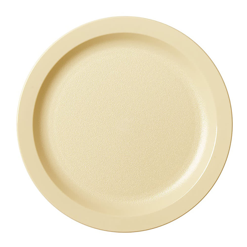 Cambro 9CWNR133 9" Round Plastic Dinner Plate, Beige