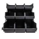 Cambro 9RS9110 Condiment Organizer w/ (9) Bins - Black thumbnail 3