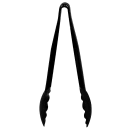 Cambro 9TGS110 9"L Plastic Utility Tongs, Black thumbnail 2