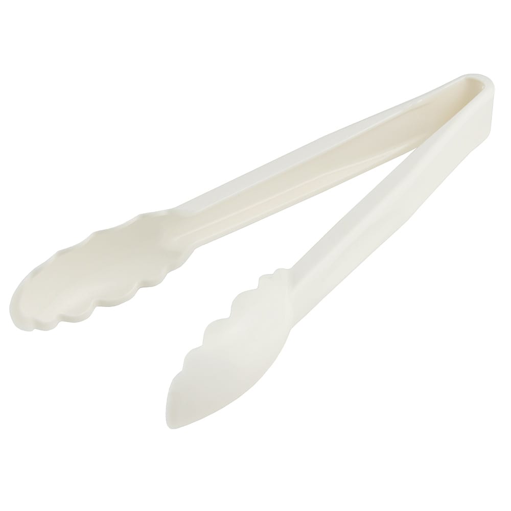 Cambro 9TGS148 9"L Plastic Utility Tongs, White