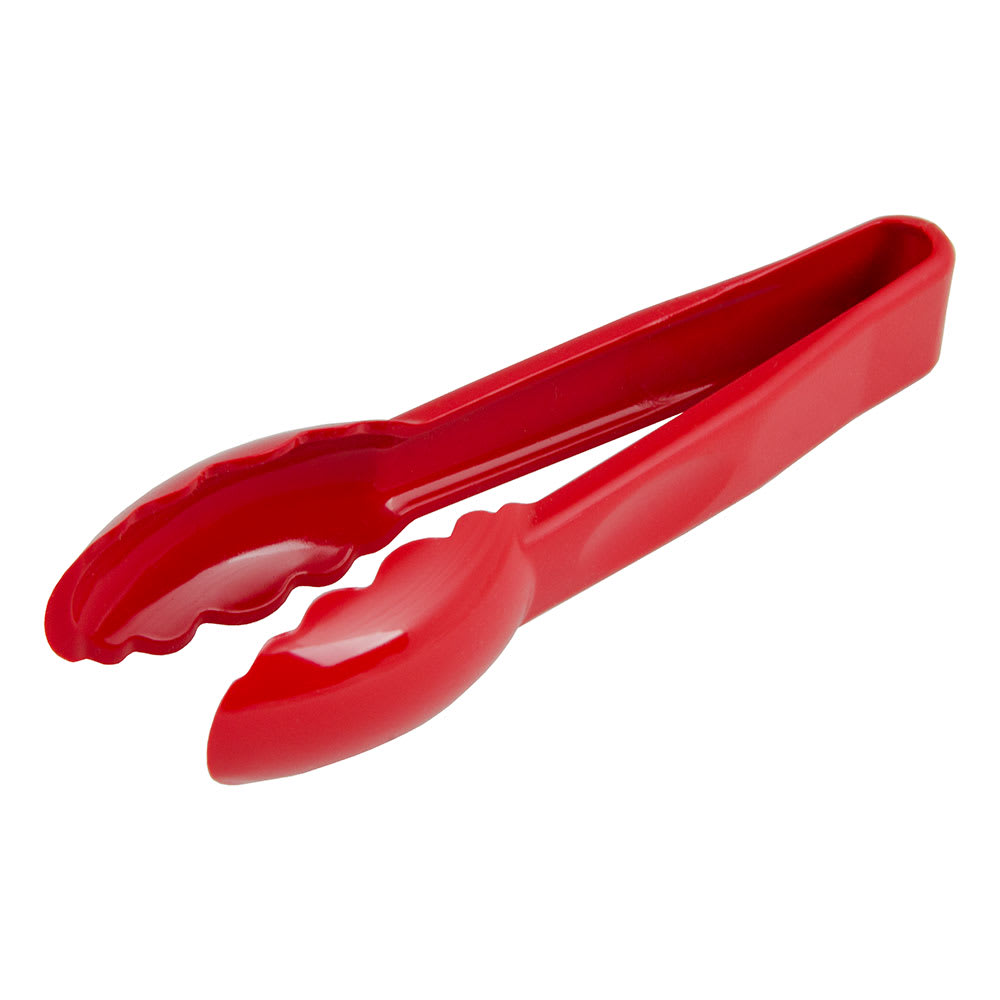 Cambro 9TGS404 9"L Plastic Utility Tongs, Red