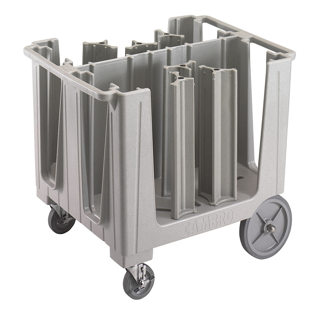 Cambro ADCS480 37 7/8" Mobile Dish Caddy w/ (6) Columns - Plastic, Speckled Gray