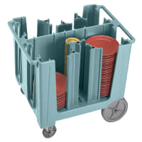 Cambro ADCS480 37 7/8" Mobile Dish Caddy w/ (6) Columns - Plastic, Speckled Gray thumbnail 4