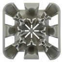 Cambro ADCSC12PKG 27" Mobile Dish Caddy w/ (12) Columns - Plastic, Speckled Gray thumbnail 2