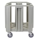 Cambro ADCSC480 27" Mobile Dish Caddy w/ (4) Columns - Plastic, Speckled Gray thumbnail 4
