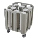 Cambro ADCSC8PKG 27" Mobile Dish Caddy w/ (8) Columns - Plastic, Speckled Gray thumbnail 2