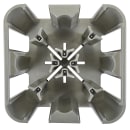 Cambro ADCSC8PKG 27" Mobile Dish Caddy w/ (8) Columns - Plastic, Speckled Gray thumbnail 3