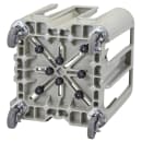 Cambro ADCSC8PKG 27" Mobile Dish Caddy w/ (8) Columns - Plastic, Speckled Gray thumbnail 4