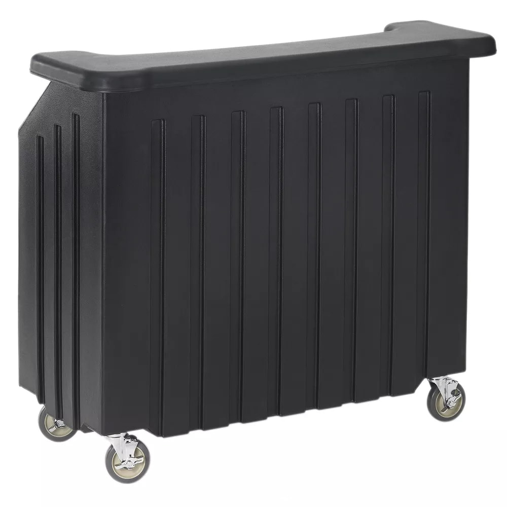 Cambro BAR540110 54" Cambar Portable Bar - 80 lb Ice Sink, Speed Rail, Black