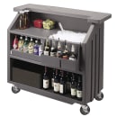 Cambro BAR540191 54" Cambar Portable Bar - 80 lb Ice Sink, Speed Rail, Granite Gray thumbnail 2