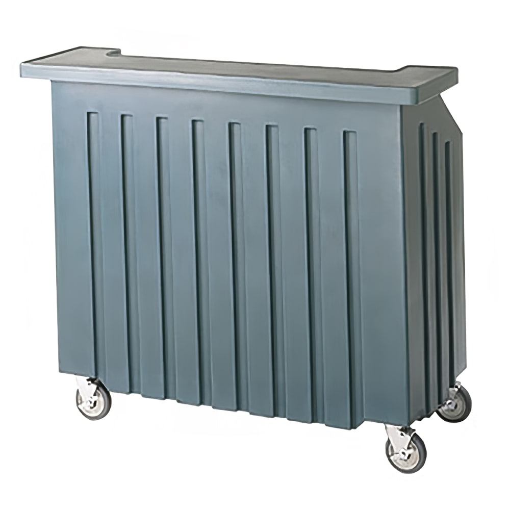 Cambro BAR540401 54" Cambar Portable Bar - 80 lb Ice Sink, Speed Rail, Slate Blue
