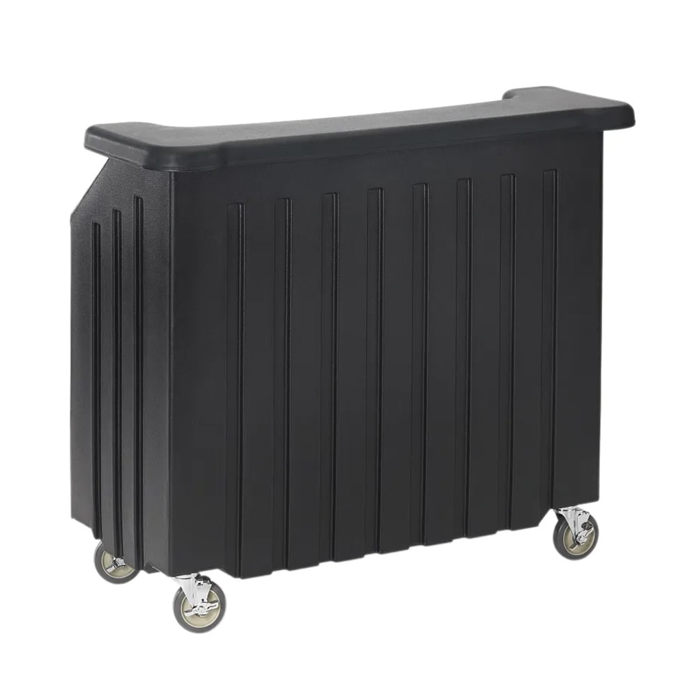 Cambro BAR540DS670 54" Cambar® Portable Bar - 100 lb Ice Sink, Speed Rail, Black/Coal