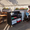 Cambro BAR540DS670 54" Cambar® Portable Bar - 100 lb Ice Sink, Speed Rail, Black/Coal thumbnail 4