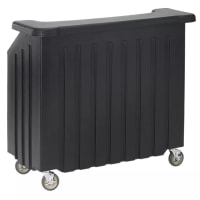 Cambro BAR540DS672 54" Cambar Portable Bar - 80 lb Ice Sink, Speed Rail, Granite Sand/Cocoa thumbnail 2