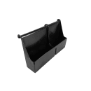 Cambro BAR54SR110 Partitioned Speed Rail - 5 Bottle, 19 1/2x4 5/16x12 5/8" Black thumbnail 3