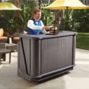 Cambro BAR650194 67 1/2" Portable Bar - 80 lb Ice Sink, Speed Rail, Granite Sand thumbnail 2