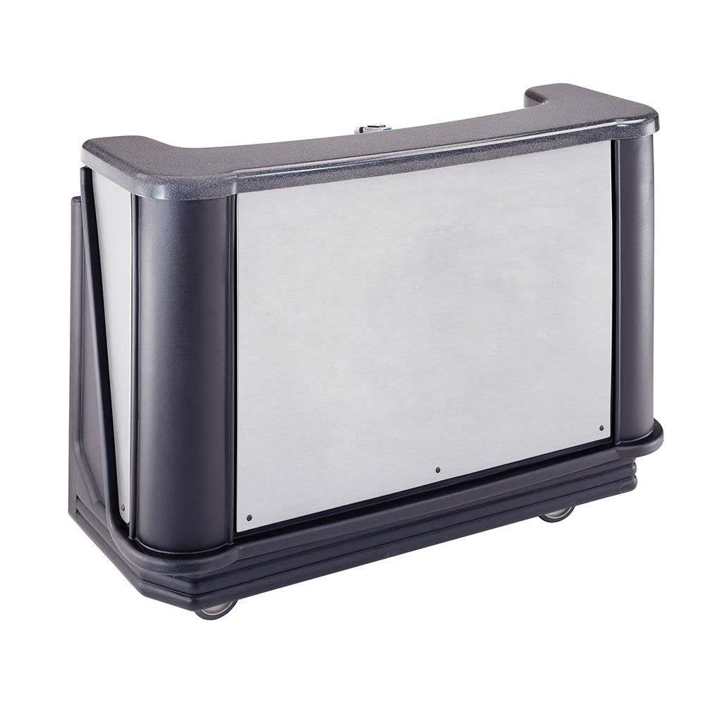 Cambro BAR650DSCP770 67 1/2" Cambar® Portable Bar - Cold Plate, 80 lb Ice Sink, Speed Rail, Chicago