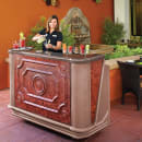 Cambro BAR650DSDX668 67 1/2" Portable Bar - Pre-Mix Drink System, 80 lb Ice Sink, Sedona thumbnail 2