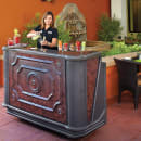 Cambro BAR650DSDX669 67 1/2" Portable Bar - Pre-Mix Drink System, 80 lb Ice Sink, Carmel thumbnail 4