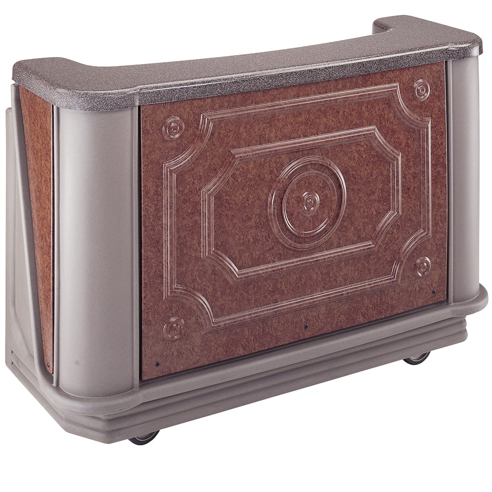 Cambro BAR650DSPMT669 67 1/2" Portable Bar - Post-Mix Drink System, CO2, Carmel