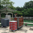 Cambro BAR650DSPMT669 67 1/2" Portable Bar - Post-Mix Drink System, CO2, Carmel thumbnail 2