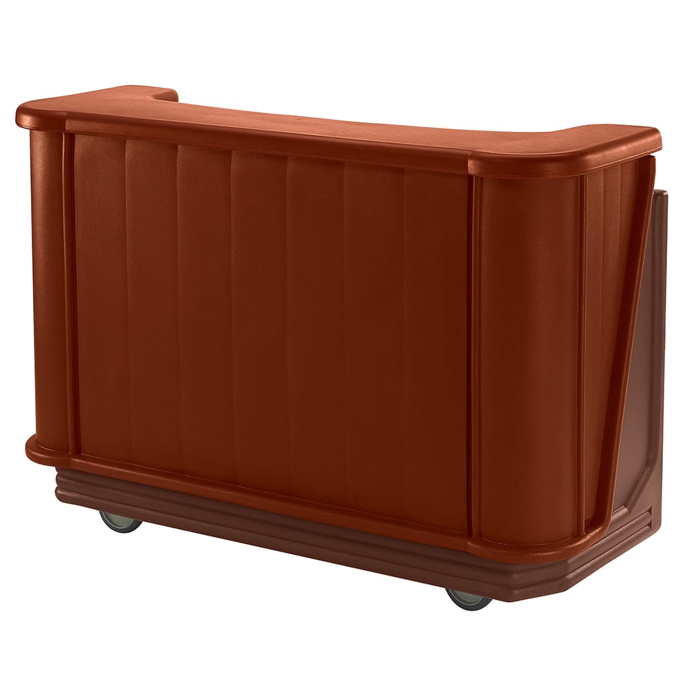 Cambro BAR650PMT189 67 1/2" Portable Bar - Post-Mix Drink System, CO2, Brown/Mahogany 110v